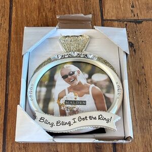 Engagement Silver Ring Photo Frame